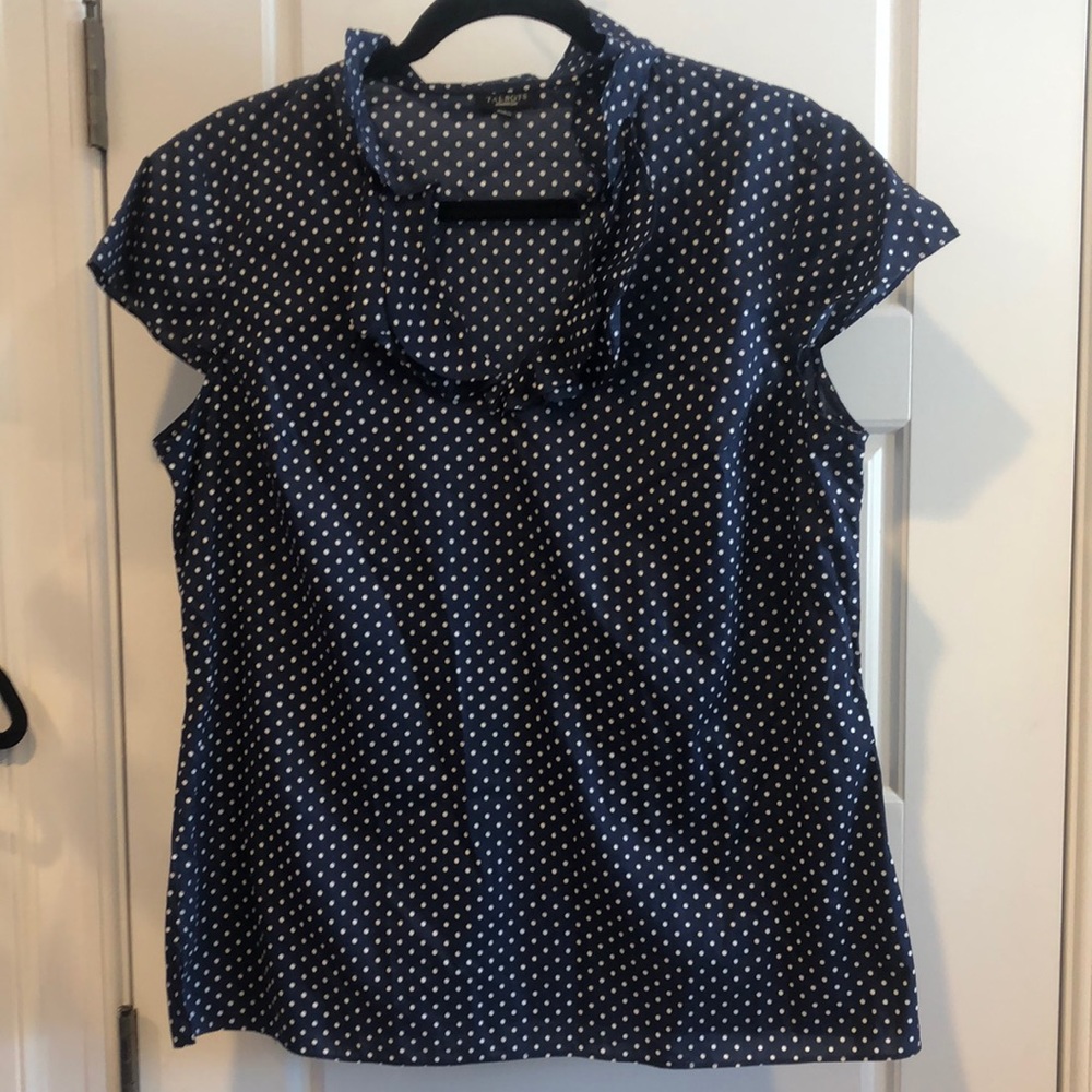 Talbots polka dot blouse. Perfect condition size m
